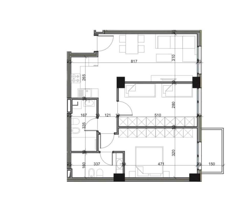 Tirane, vendesi appartamento 2+1 Piano 4, 140.000 € (Paskuqan)