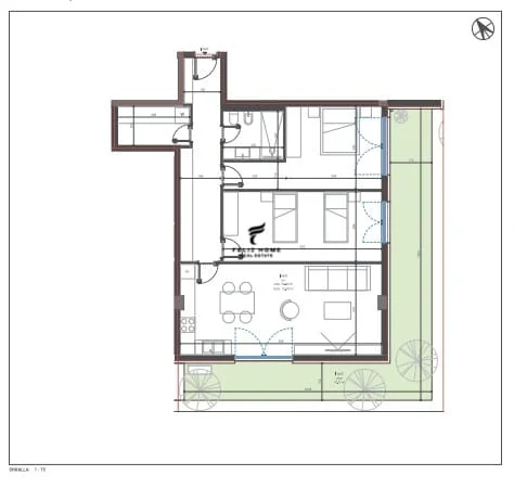 Vlorë, appartamento in vendita 2+1+Balcone Piano 0, 118 m² 403.000 € (DHERMI)