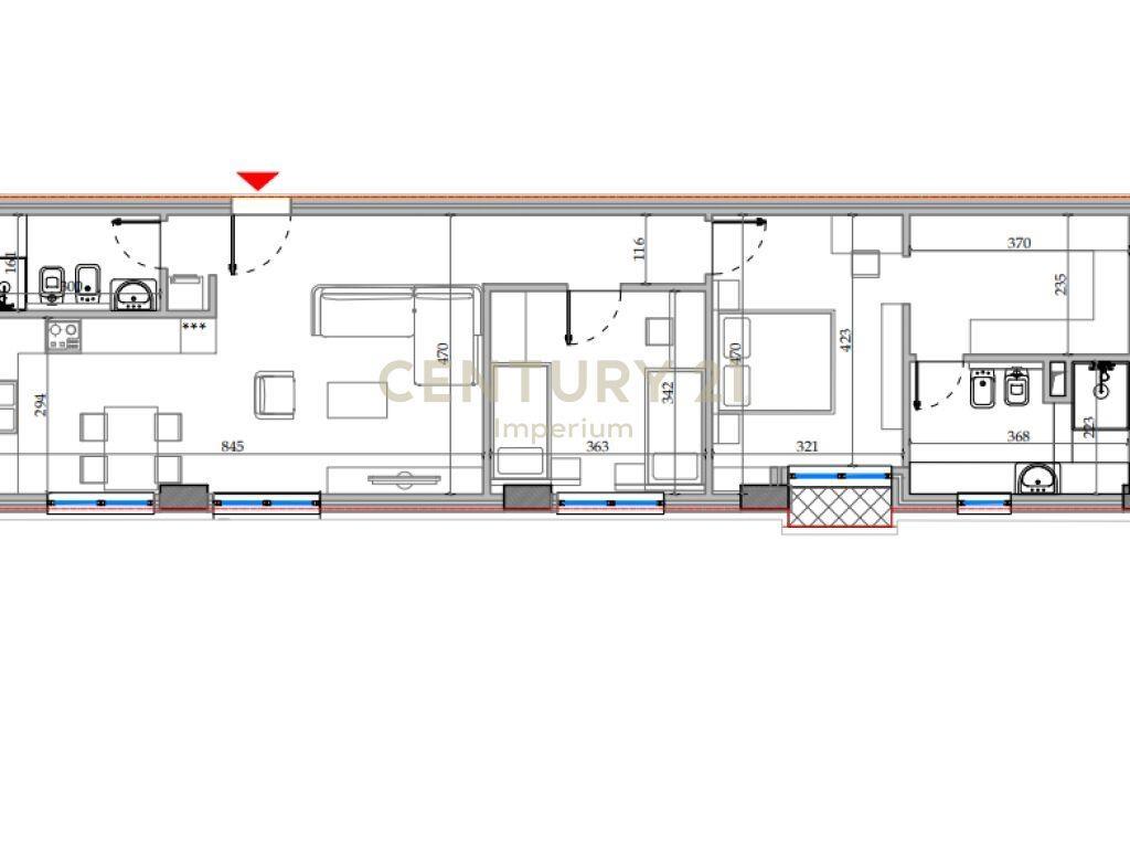 Appartamento 2+1 in vendita nel residence "Kodra e Diellit 2"