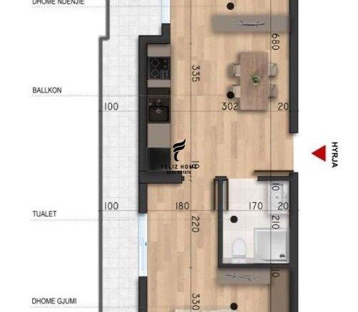 SHITET APARTAMENT 1+1 MALI ROBIT DURRES 83.000 EURO FH-66150