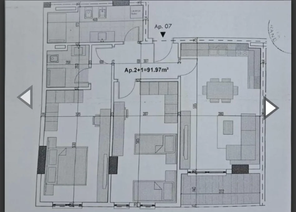 Tirane, Apartment for Sale 2+1 Second Floor, 106 m² 100,920 € (PASKUQAN)