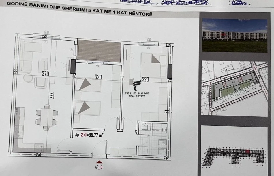 Tirane, shitet apartament 2+1+Ballkon Kati 3, 100 m² 75.600 € (KAMEZ)