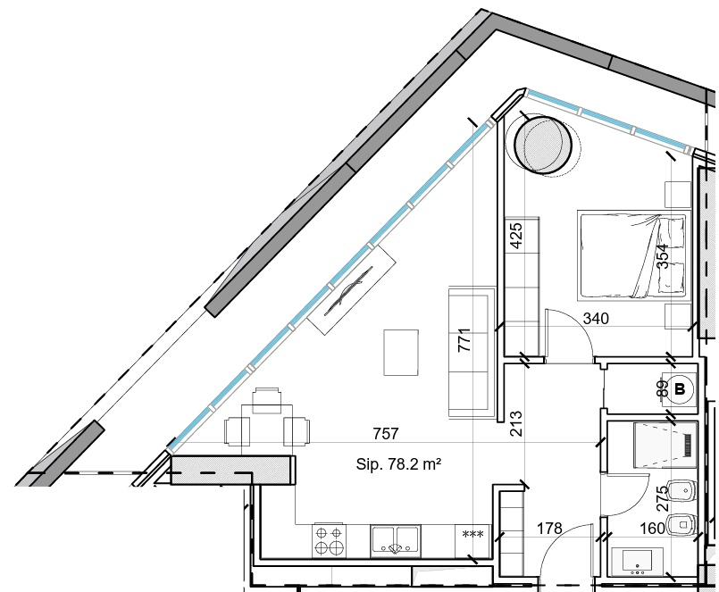 1+1 Apartment/Post Parking for Sale, Tirana Tower