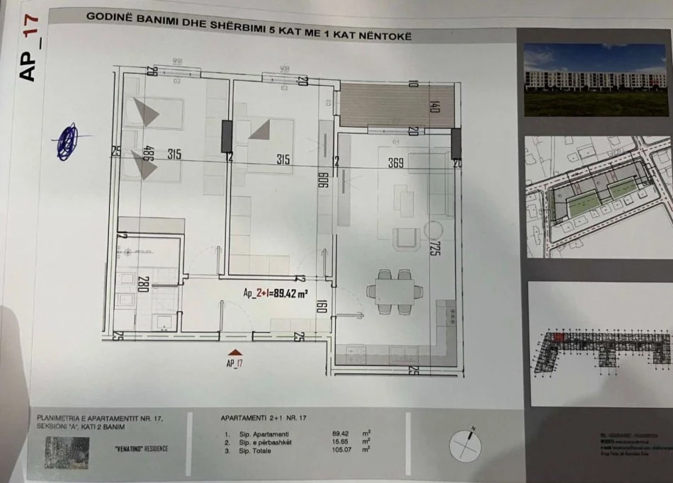 Tirane, appartamento 2+1 Vendita, Piano 2, 105 m², 84.500 € (KAMEZ)