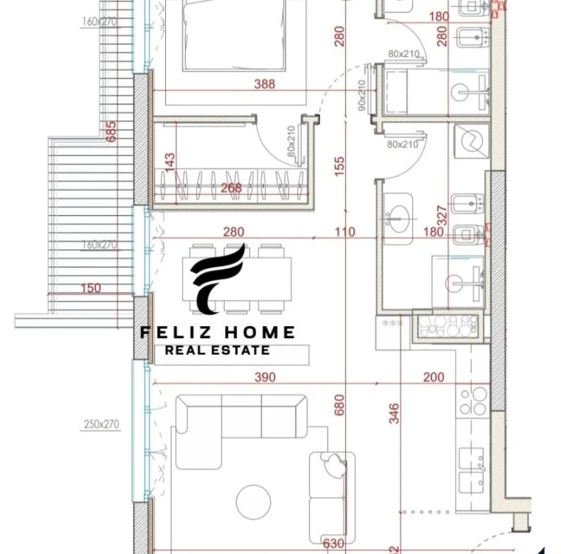 Tirane, vendesi 1+1 Piano 9, 89 m² 175.720 € (PARK AVENUE)