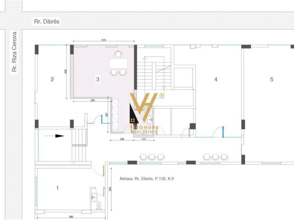 COMMERCIAL SPACE FOR RENT 40 M2 ON DIBRES ROAD AT 48,000 LEK