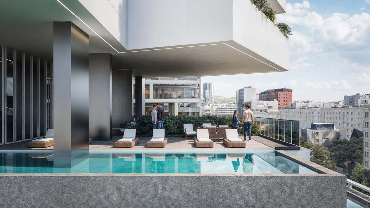 🏙️ Shitet Appartamento 1+1 – The 44 Tower, Zogu i Zi
