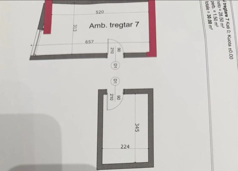 Tirane, vendita negozio Piano 0, 30 m² 95.000 € (COMUNE DI PARISIT)