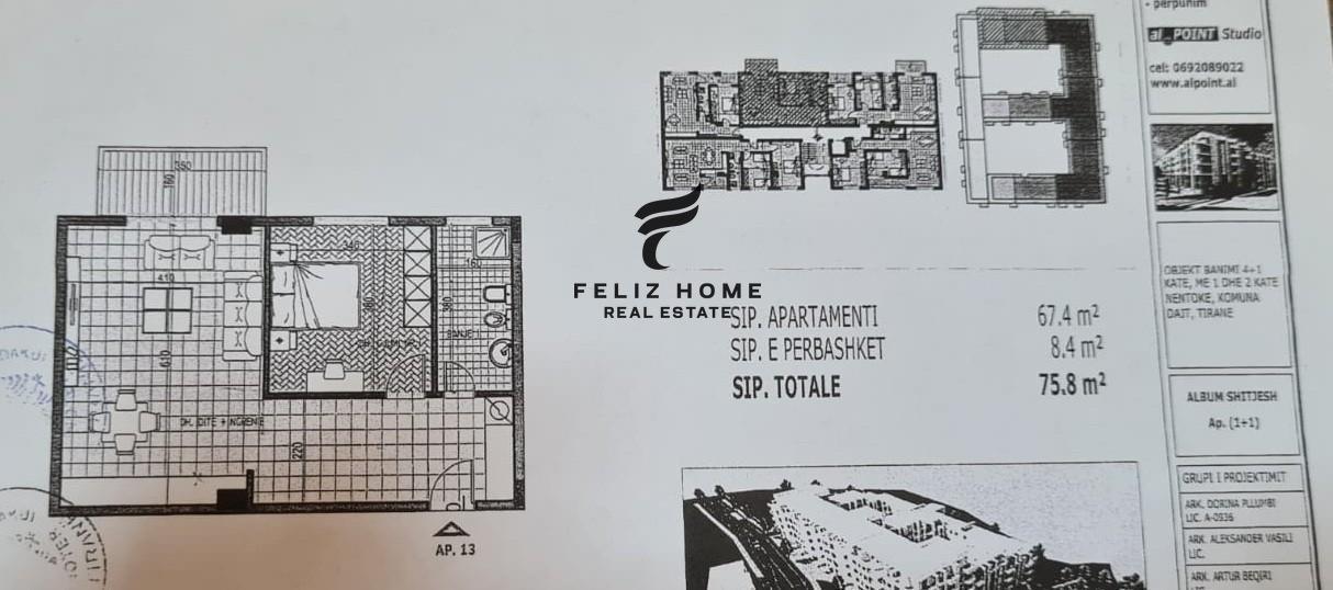 SHITET APARTAMENTI 1+1 FRESK 76.000EURO