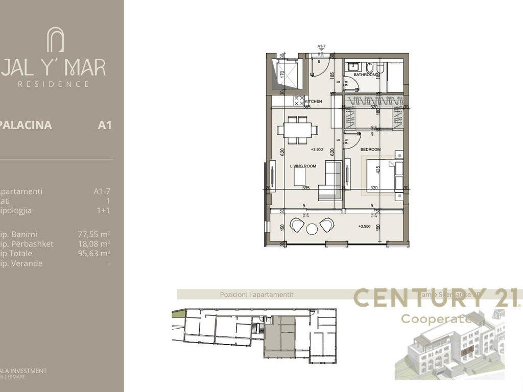 APARTAMENTI FUNDIT 1+1 NË KOMPLEKSIN JAL Y MAR RESIDENCE!