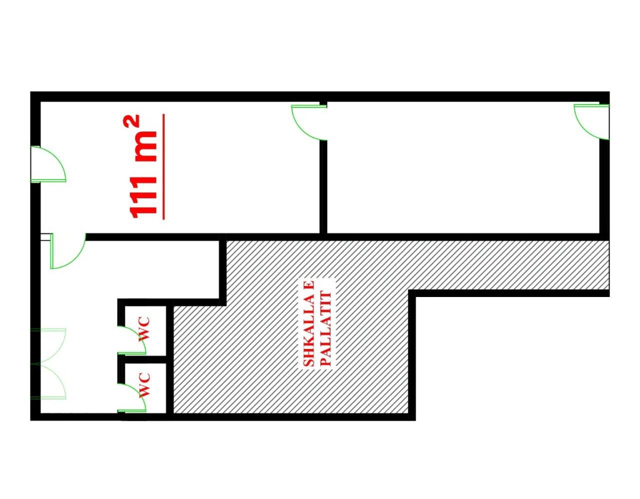Vendita locale commerciale di 111 m² ad Astir – 3 negozi uniti