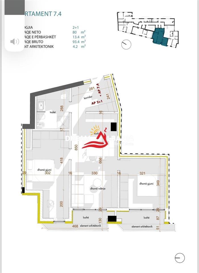 Shitet apartament 2+1 ne rrugen “Qemal Stafa” (ID 41211745)