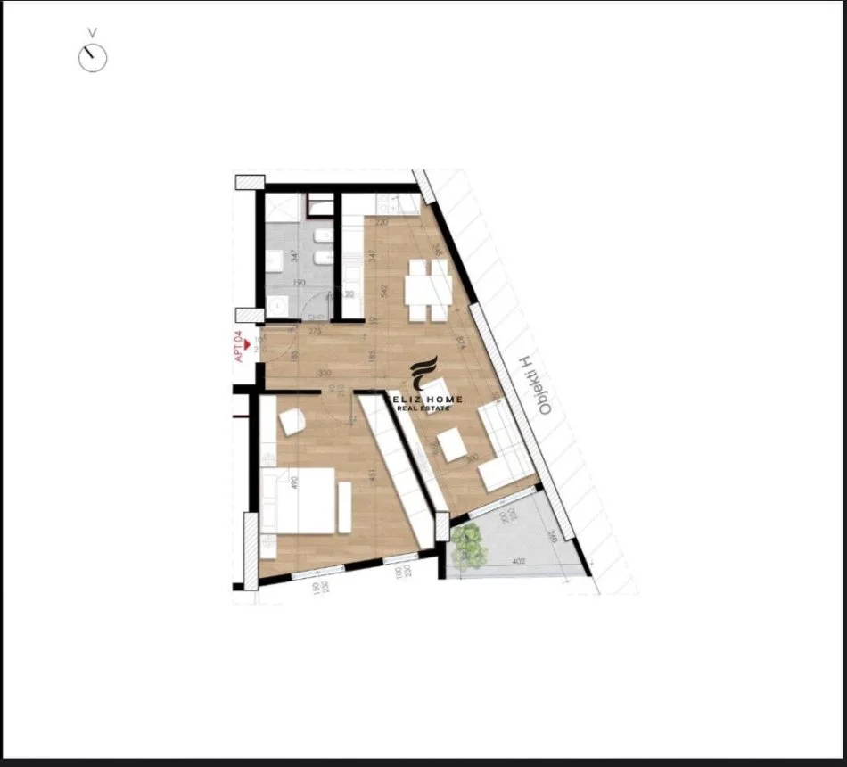Tirane, vendesi appartamento 1+1+Balcone al 4° piano, 83 m² 137.000 € (COMPLESSO TURDIU)