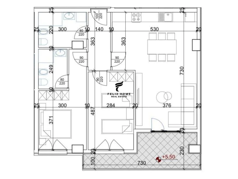 Tirane, shitet apartament 2+1+Ballkon Kati 3, 116 m² 186.600 € (LAPRAKE)