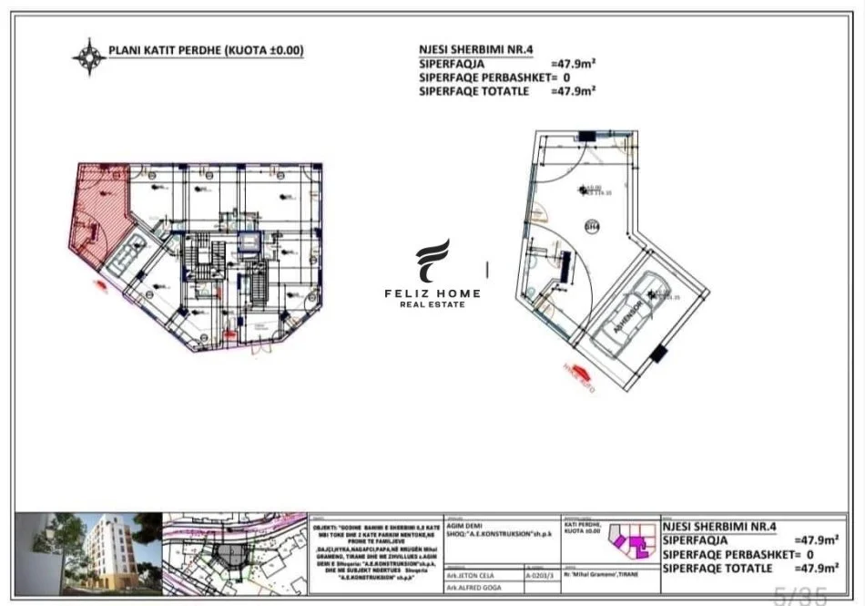 Tirane, shitet dyqan Kati 0, 48 m² 168.000 € (TREGU ELEKTRIK)
