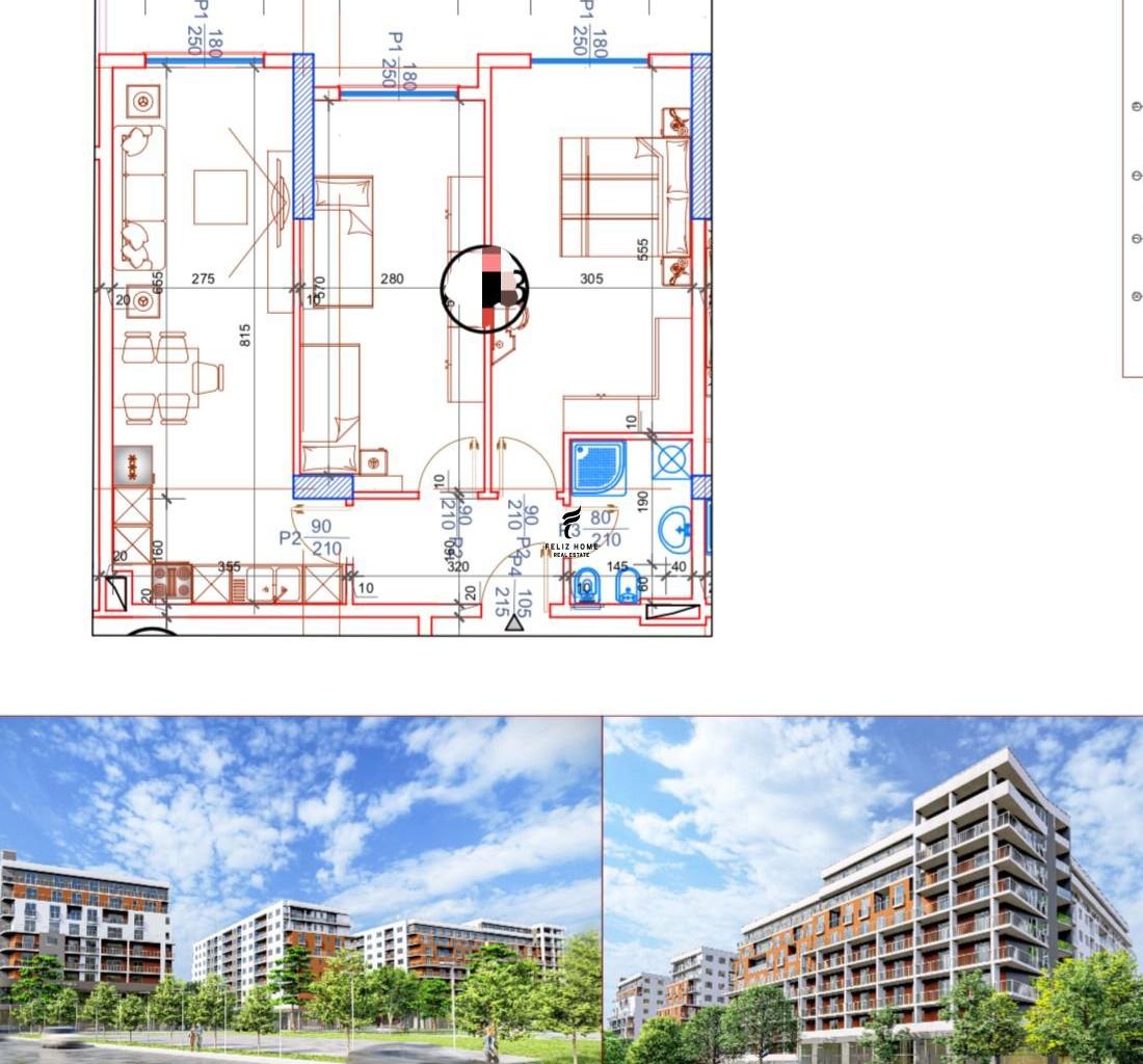 SHITET APARTAMENT 2+1 PASKUQAN 124.000 EURO FH-77244