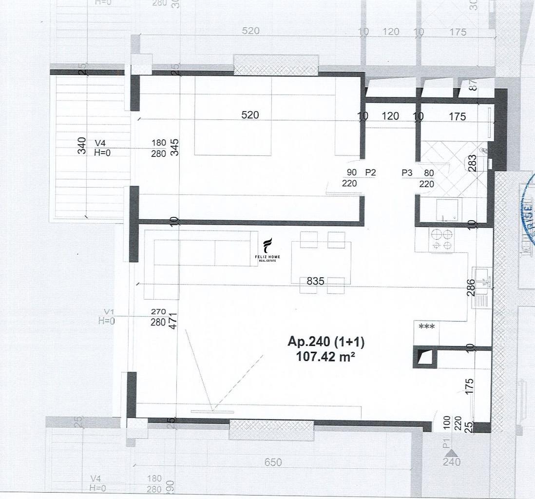 SHITET APARTAMENT 1+1 LAPRAKA 29.500.000 LEKE FH-73381