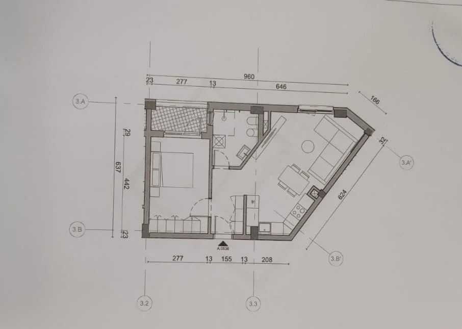 Tirane, shitet apartament 1+1+Ballkon Kati 3, 65 m² 94.975 € (FRESKU)