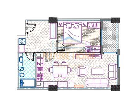 Appartamento 1+1 in Vendita, Residenza Urban Homes. Bulevardi i Ri