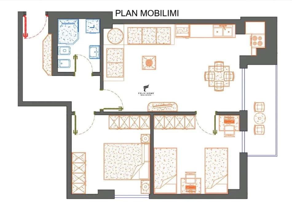 Tirana, Office for Rent on the 4th Floor, 95 m², €60,000 (UNFURNISHED)