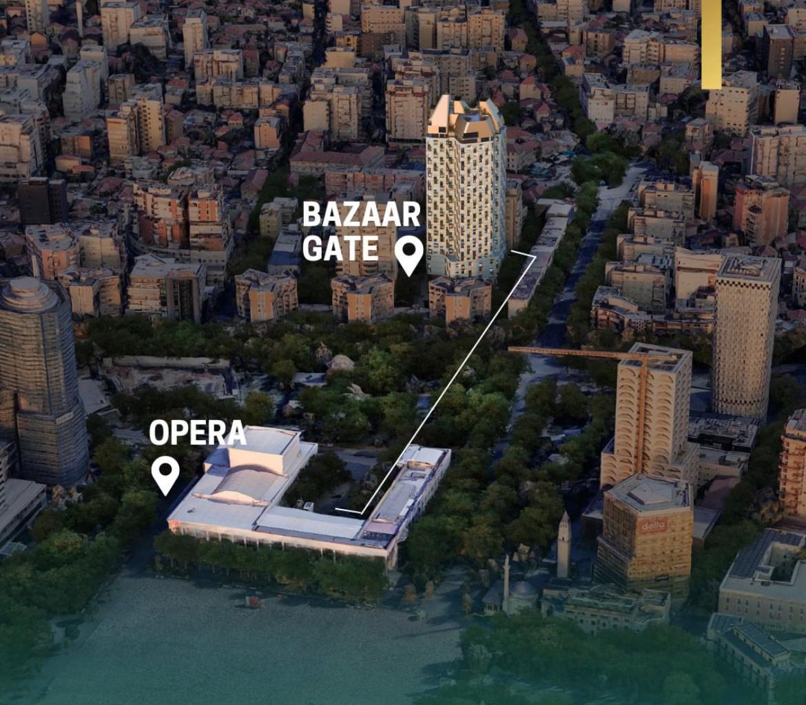 📌For Sale: 1+1 Apartment – Bazaar Gate, in the Center of Tirana