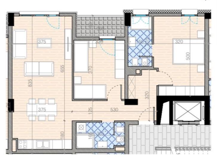 2+1 Apartment for Sale – Trio Towers, Don Bosko