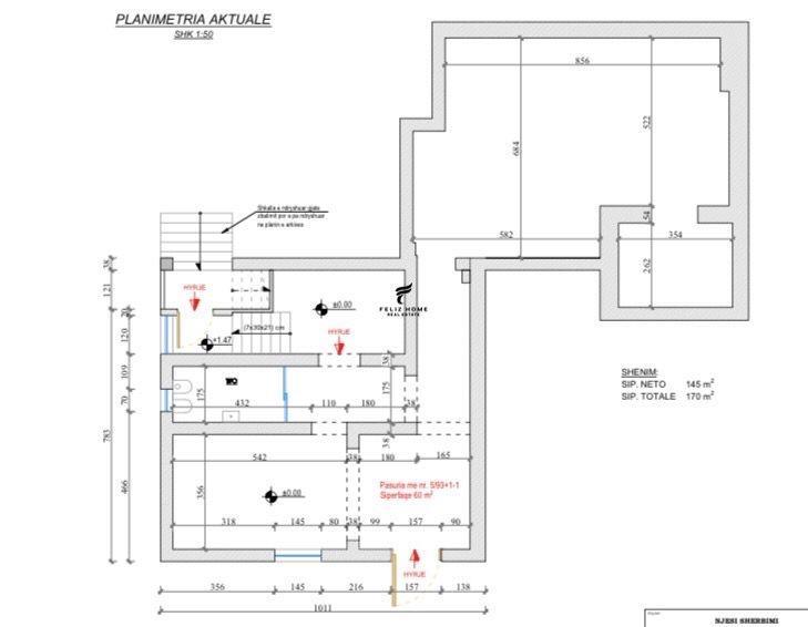 SHITET DYQAN 170 M2 PAZARI I RI 510.000 EURO