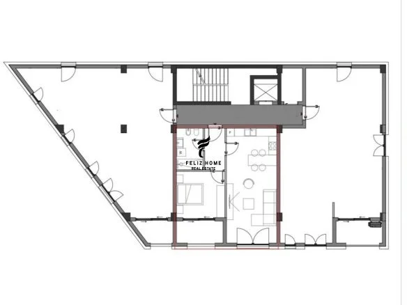 Vloër, vendita appartamento 1+1 Piano 0, 79 m² 214.500 € (PALASE)