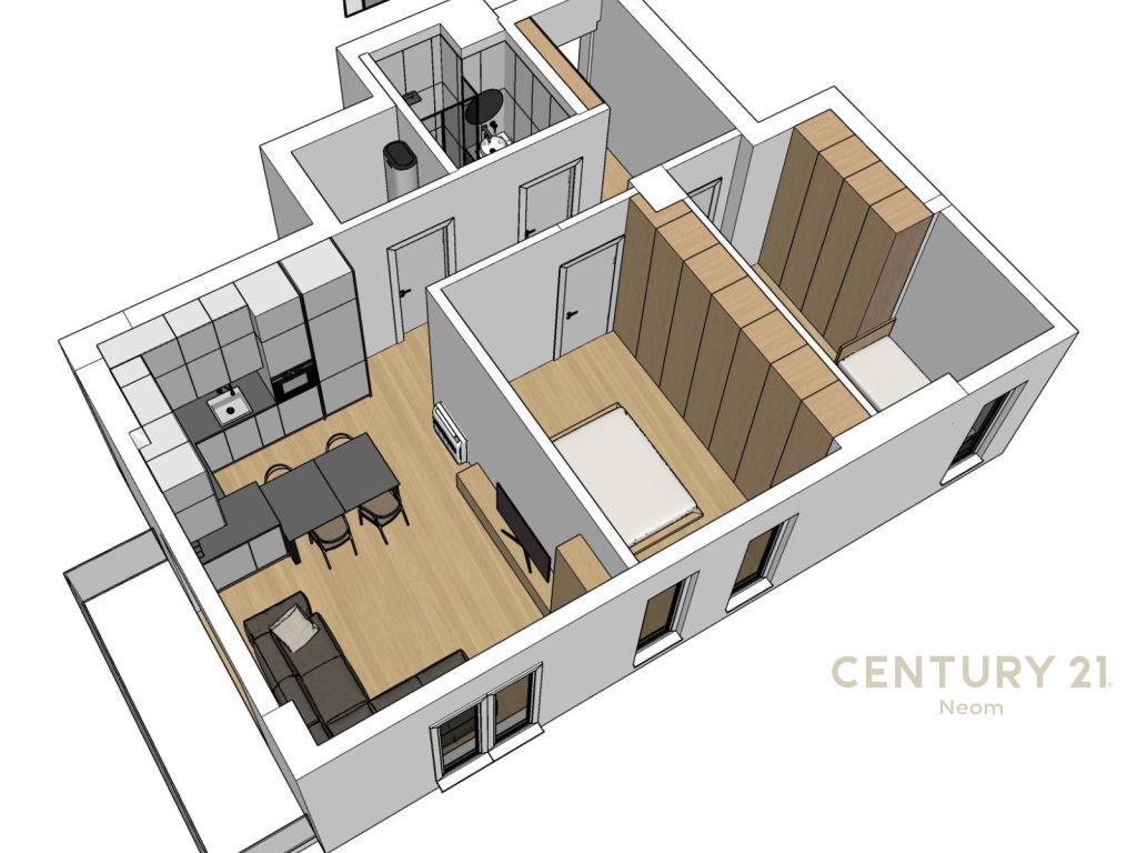 Rruga e Kosovarve, Jepet me qera apartament 2+1+2 i mobiluar