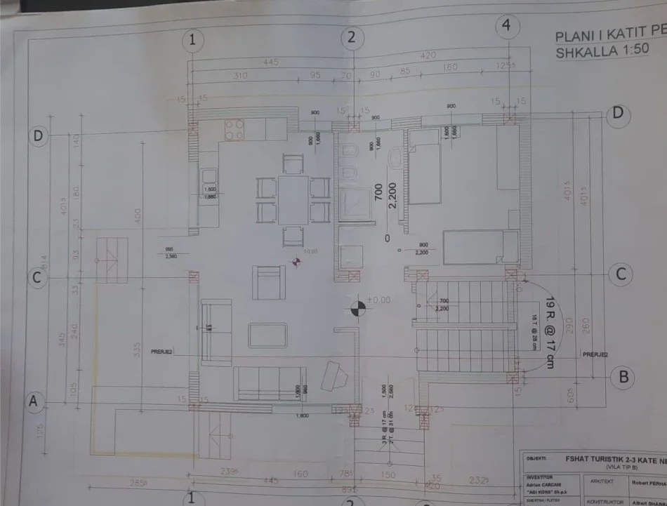 Durres, shitet Vile 2+1+Ballkon Kati 2, 250 m² 1.300.000 € (GOLEM)