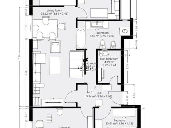 SHITET APARTAMENT 3+1+2 RRUGA E DURRESIT 300.000 EURO FH-682