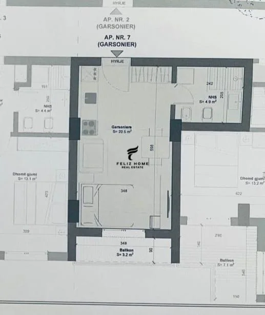 Durres, shitet garsonier 1+1 Kati 3, 41 m² 54.000 € (GOLEM)