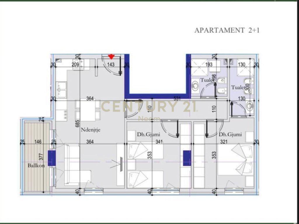 Appartamento 2+1 – Tirana Entry 2