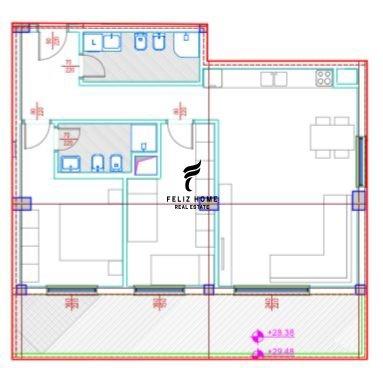 ZYRE ME QERA 106.7 M2 RRUGA E BARRIKADAVE 110.000 LEKE