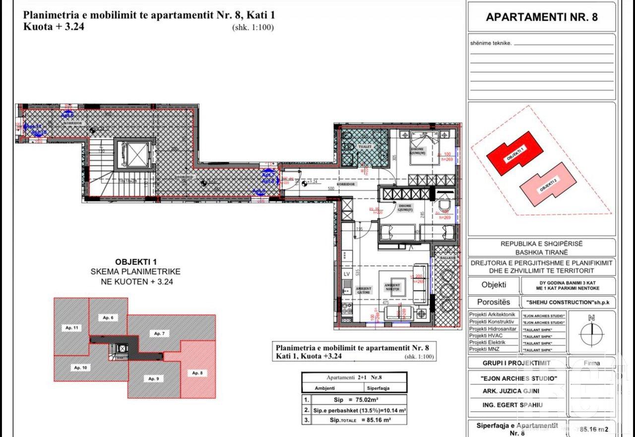 FOR SALE 2+1 APARTMENT IN SAUK TE VJETER, OAZ TIRANA 2!