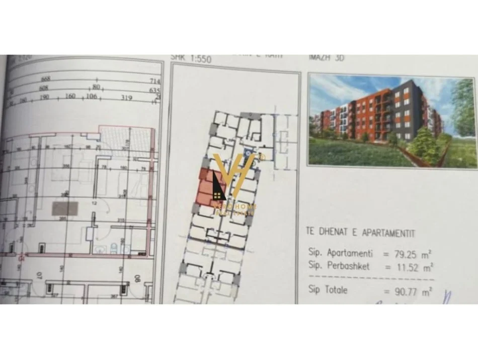 Tirane, vendesi appartamento 2+1+Balcone Piano 3, 90 m² 99.000 € (PASKUQAN)
