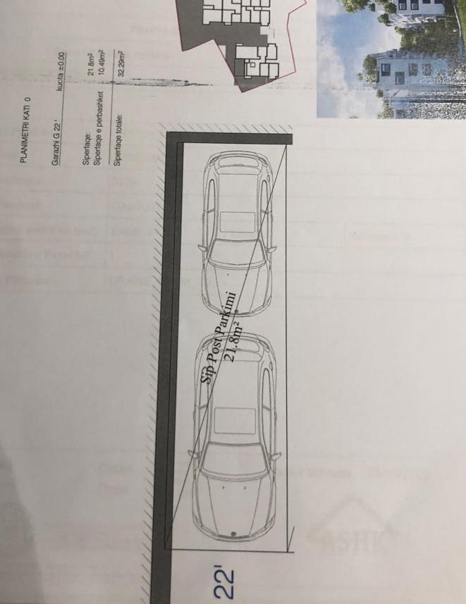 SHITEN 2 GARAZHE 32.29 M2 LIQENI THATE 7.000.000 LEKE