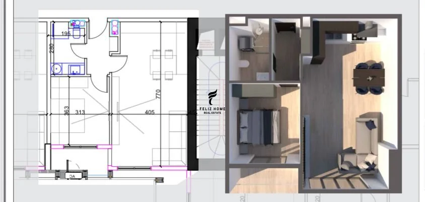 Tirane, vendesi appartamento 1+1, 79 m², 207.220 € (LIQUIDO NETTO)