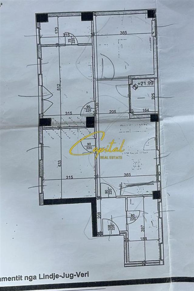 SHITET APARTAMENT 2+1 RRUGA DRITAN HOXHA 218.000 EURO