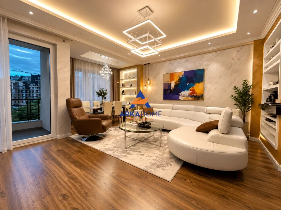 Tirane, jepet me qera apartament 2+1+Ballkon Kati 3, 99 m² 1.500 €