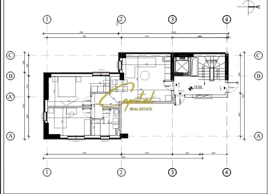 ZYRE ME QERA 88 M2 RRUGA E KAVAJES 1.760 EURO