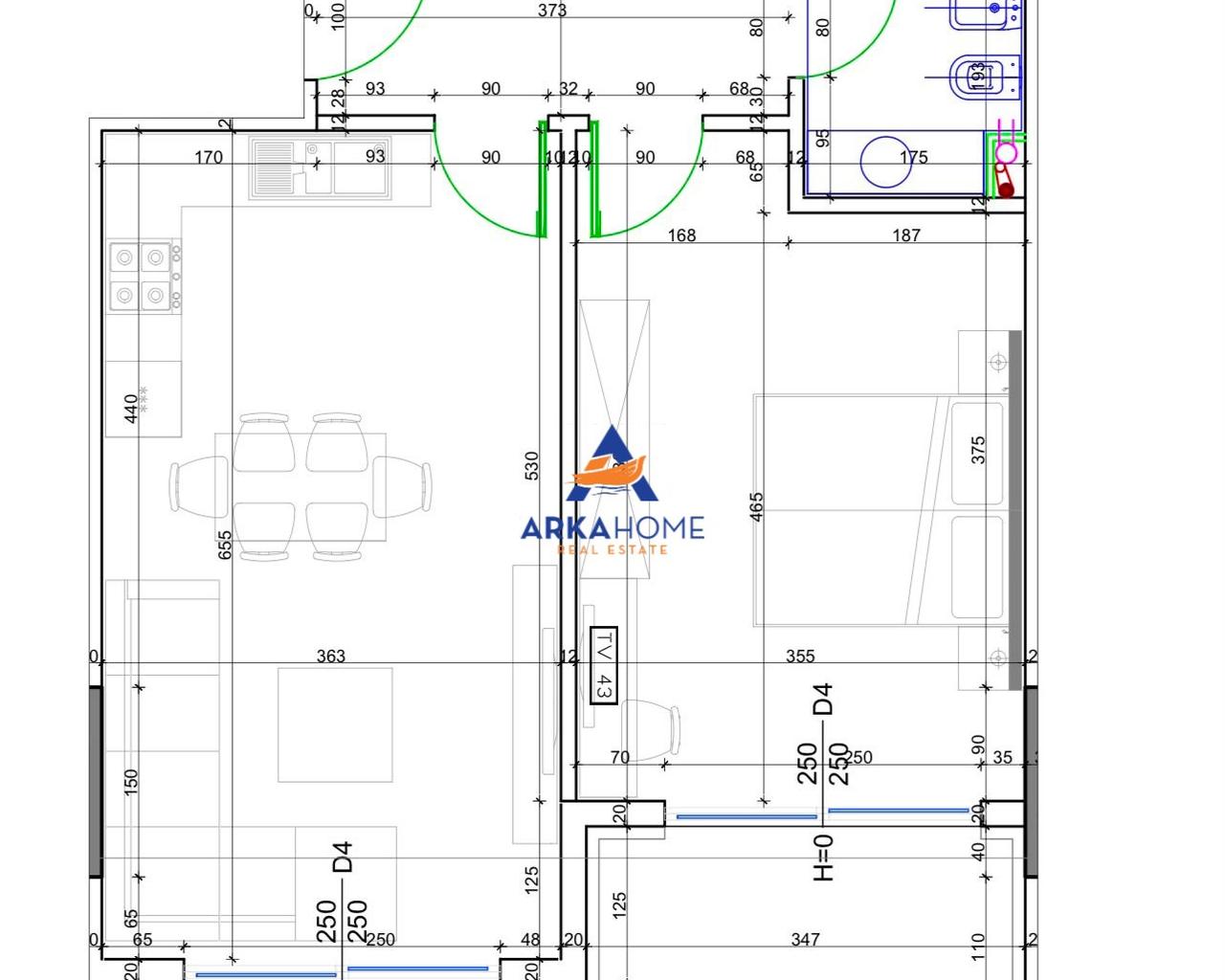 SHITET APARTAMENT 1+1+BALLKON "KOMPLEKSI LIBURNA, DURRES" 87