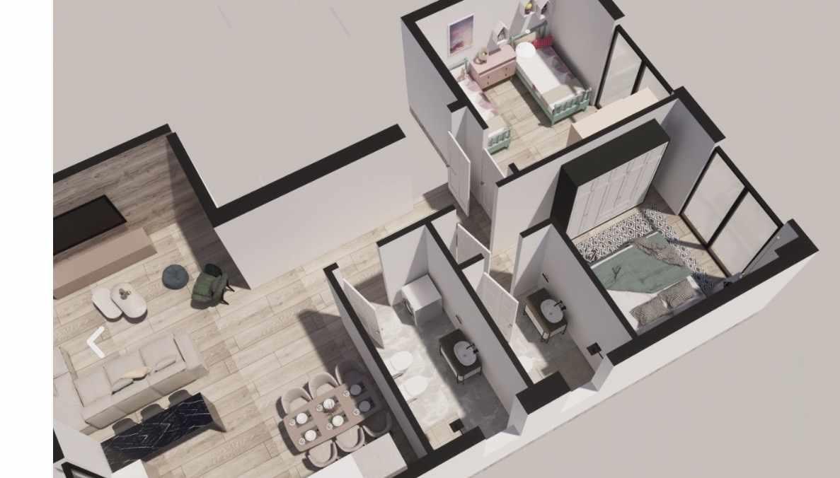 Oliver Residence - Teg, 2+1 Apartment for Sale