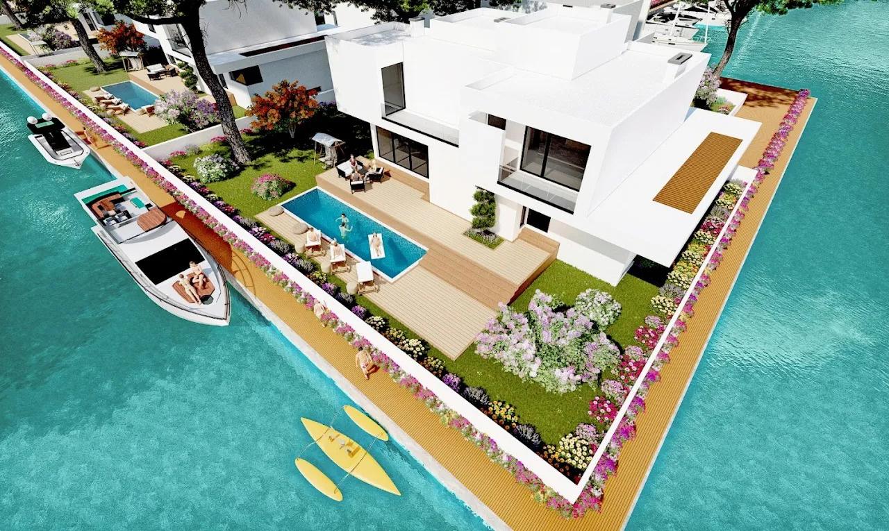 Shitet Vilë Individuale 2-kateshe te Turquoise Marina, Gjiri
