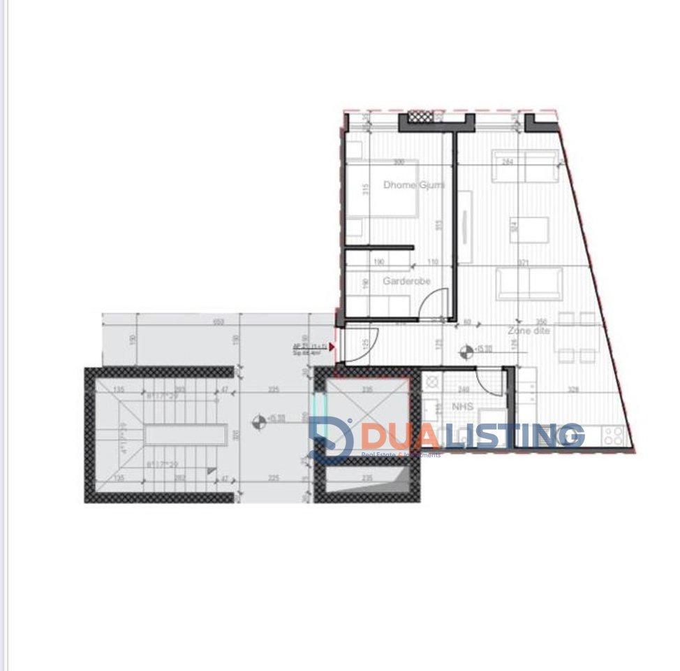 Apartment 1+1 at Rezidenca "Porta Tirana e Re"-Sauk