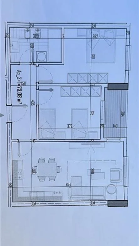 Tirane, Apartment for Sale 2+1, 5th Floor, 85 m², €87,000 (PASKUQAN)