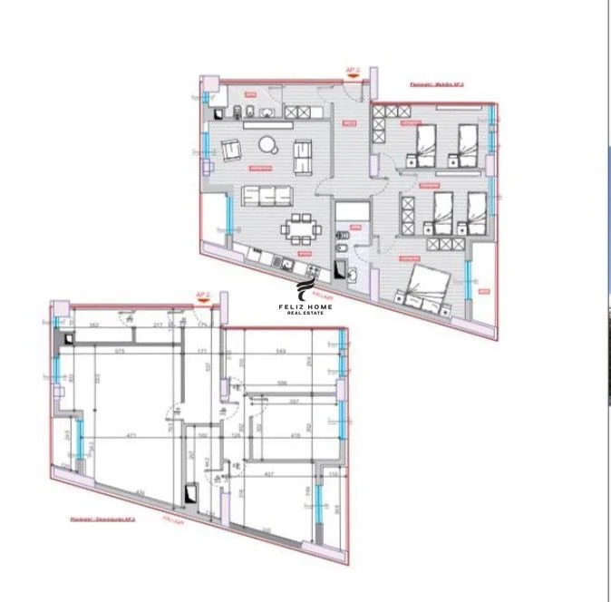 Tirane, vendesi appartamento 3+1+Balcone Piano 1, 156 m² 243.600 € (BULEVARDI I RI)
