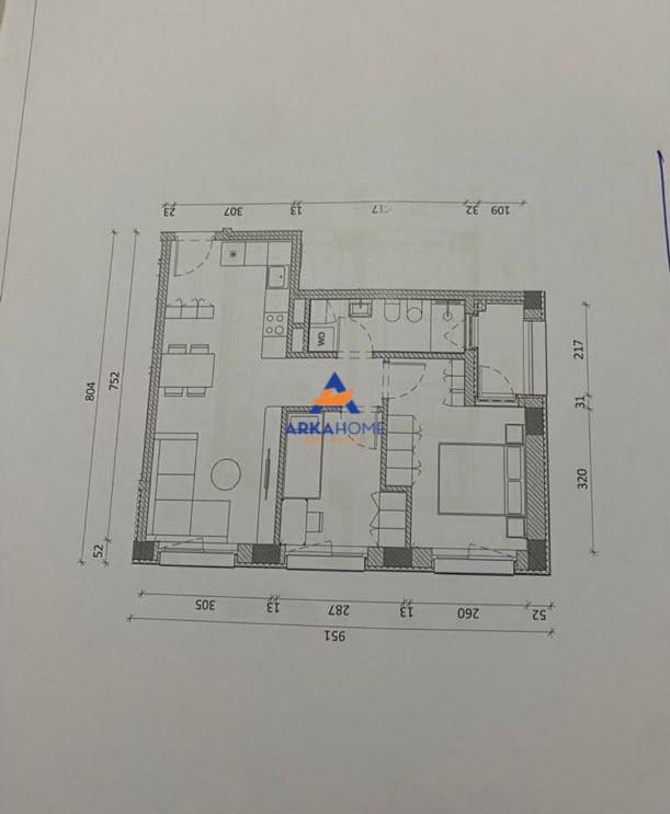 SHITET APARTAMENT 1+1 "KADIU, ALI DEM" 136640 EURO