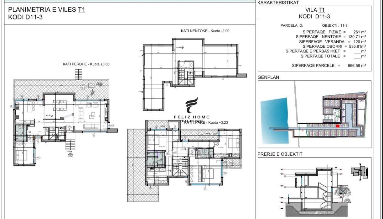 HOUSE FOR SALE 261 M2 DURRES 985,500 EURO