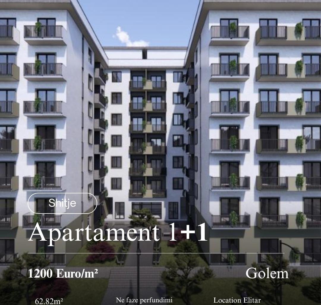 Apartament 1+1 per shitje Golem